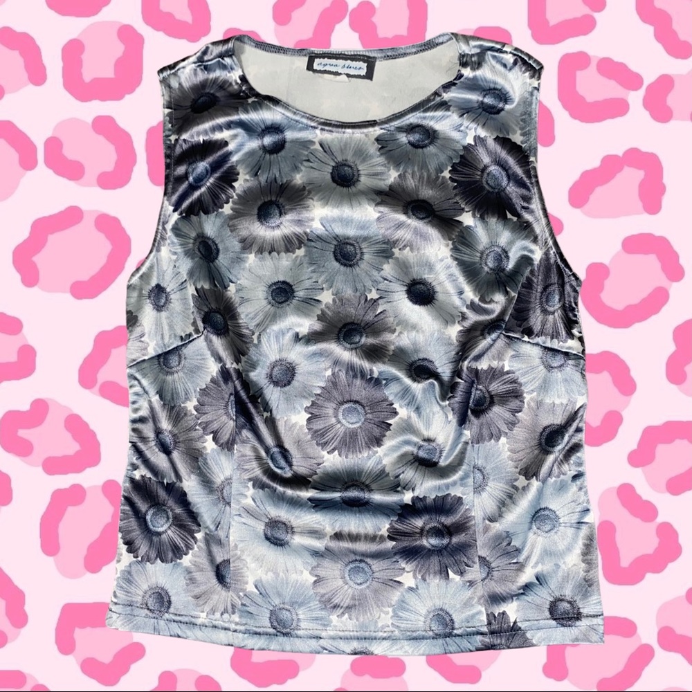 90s Sunflower Graphic Sleeveless Top